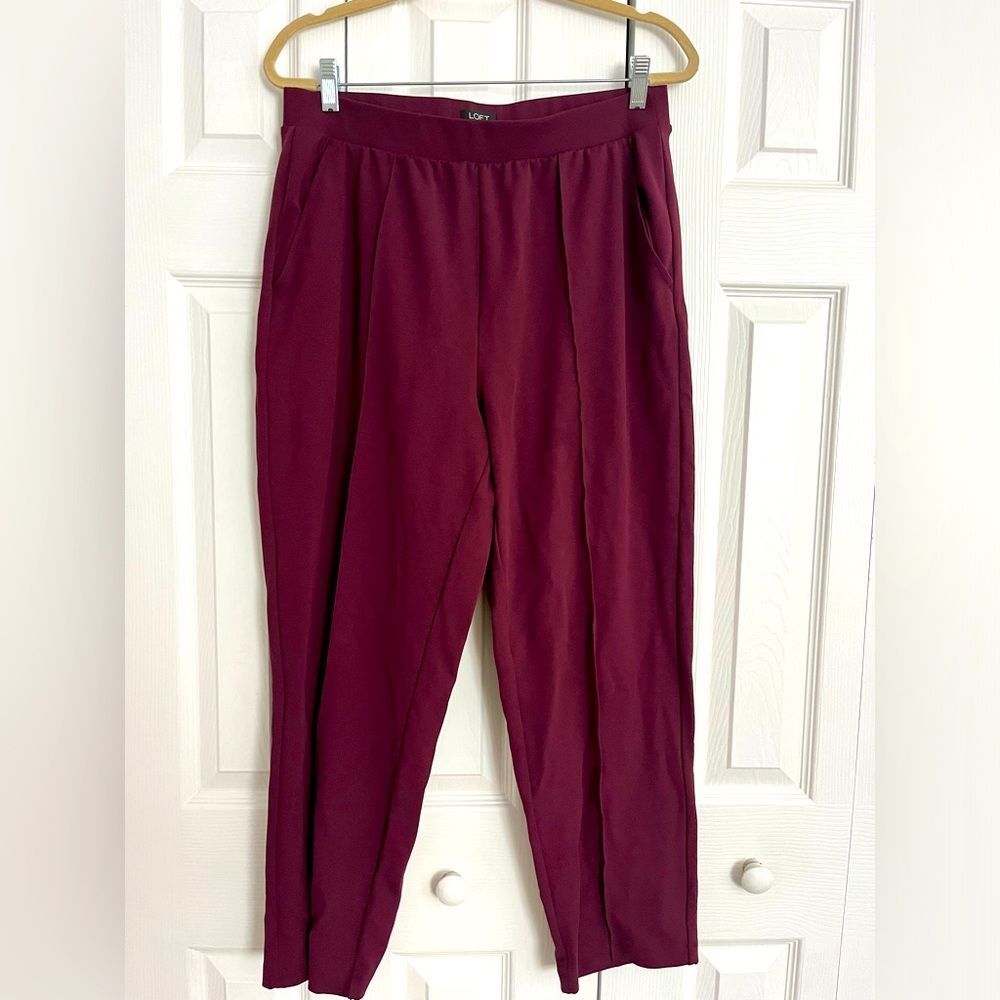 Maroon LOFT slacks. Size Large.